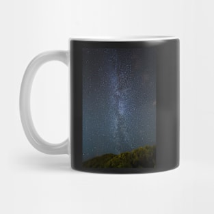 Milky Way with forest in the foreground Mug